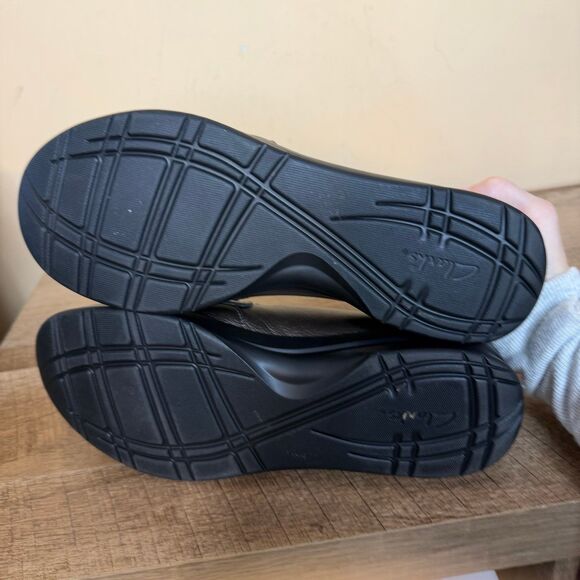 Clarks Ellowyn Penny loafers bronze metallic women’s size 11 shoes - Picture 6 of 7